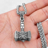 Celtic Knot Thor's Hammer Pendant Necklaces Viking Warriors