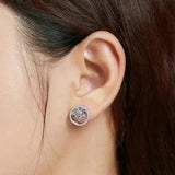 Colorful Tree of Life 925 Sterling Silver Stud Earrings tree of life earrings Viking Warriors