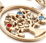 Crystal Tree of Life Jewelry Sets necklace and earrings set Viking Warriors