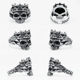 Dark King Skull Ring ring Viking Warriors