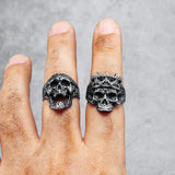 Dark King Skull Ring ring Viking Warriors