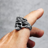 Dark King Skull Ring ring Viking Warriors
