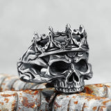 Dark King Skull Ring ring Viking Warriors