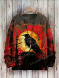 Dark Raven Knitted Pullover Warm Knit Sweater Knitted Sweater Viking Warriors