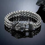 Double Chain Eagle Wolf Snake Bear Bracelet Bracelets Viking Warriors