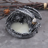 Dragon Ceramic Cone Incense Burner viking accessories Viking Warriors