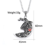 Dragon Moon Necklace Necklace Viking Warriors