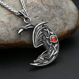 Dragon Moon Necklace Necklace Viking Warriors