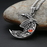 Dragon Moon Necklace Necklace Viking Warriors
