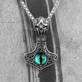 Dragon's Eye Thor Hammer Necklace Necklaces Viking Warriors