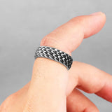 Dragon Scale Stainless Steel Ring ring Viking Warriors