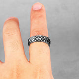 Dragon Scale Stainless Steel Ring ring Viking Warriors