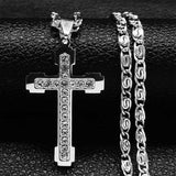 Elegant Zircon Cross Pendant cross necklace Viking Warriors