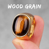 Erik the Red Wood Grain Ring Rings Viking Warriors