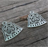 Ethnic Beads Necklace Slavic Viking Moon Brooch Necklace Viking Warriors