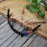 Ethnic Stone,Red Mookaite,Black Onyx Necklace Necklaces Viking Warriors