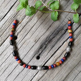 Ethnic Stone,Red Mookaite,Black Onyx Necklace Necklaces Viking Warriors