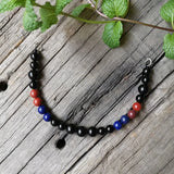Ethnic Stone,Red Mookaite,Black Onyx Necklace Necklaces Viking Warriors