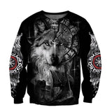 FENRIR VIKING WOLF HOODIE hoodie Viking Warriors
