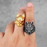 Fenrir Wolf Antique Ring Rings Viking Warriors