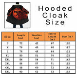 Fenrir Wolf Fleece Hooded Cloak Cloak Viking Warriors