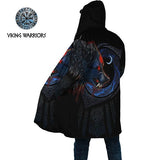 Fenrir Wolf Fleece Hooded Cloak Cloak Viking Warriors