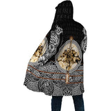 Fenrir Wolf Fleece Hooded Cloak Cloak Viking Warriors