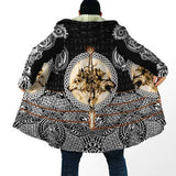 Fenrir Wolf Fleece Hooded Cloak Cloak Viking Warriors