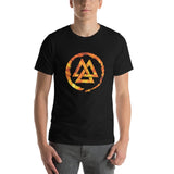 Fire Valknut Viking Symbol T-Shirt Shirts & Tops Viking Warriors