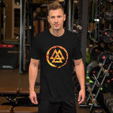 Fire Valknut Viking Symbol T-Shirt Shirts & Tops Viking Warriors
