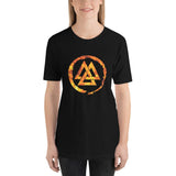 Fire Valknut Viking Symbol T-Shirt Shirts & Tops Viking Warriors