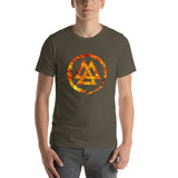 Fire Valknut Viking Symbol T-Shirt Shirts & Tops Viking Warriors