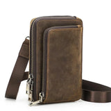 Genuine Leather Men Crossbody Bag bag Viking Warriors