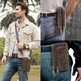 Genuine Leather Men Crossbody Bag bag Viking Warriors