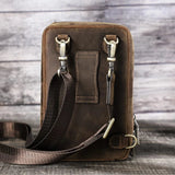 Genuine Leather Men Crossbody Bag bag Viking Warriors