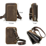 Genuine Leather Men Crossbody Bag bag Viking Warriors