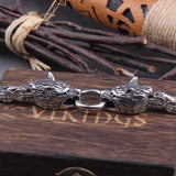 Geri and Freki Stainless Steel Necklace Necklaces Viking Warriors