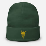 Gold Viking Warrior Embroidered Beanie Beanie Viking Warriors