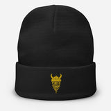 Gold Viking Warrior Embroidered Beanie Beanie Viking Warriors