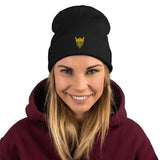Gold Viking Warrior Embroidered Beanie Beanie Viking Warriors
