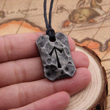 Hand Forged Iron Rune Necklaces Necklaces Viking Warriors