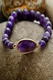 Handmade Amethyst Beaded Bracelet Bracelets Trendsi