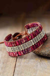 Handmade Triple Layer Natural Stone Bracelet bracelet Trendsi