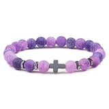 Hematite Cross Bracelet beads bracelets Viking Warriors