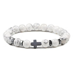 Hematite Cross Bracelet beads bracelets Viking Warriors