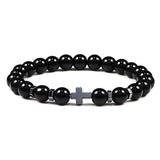 Hematite Cross Bracelet beads bracelets Viking Warriors