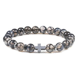 Hematite Cross Bracelet beads bracelets Viking Warriors