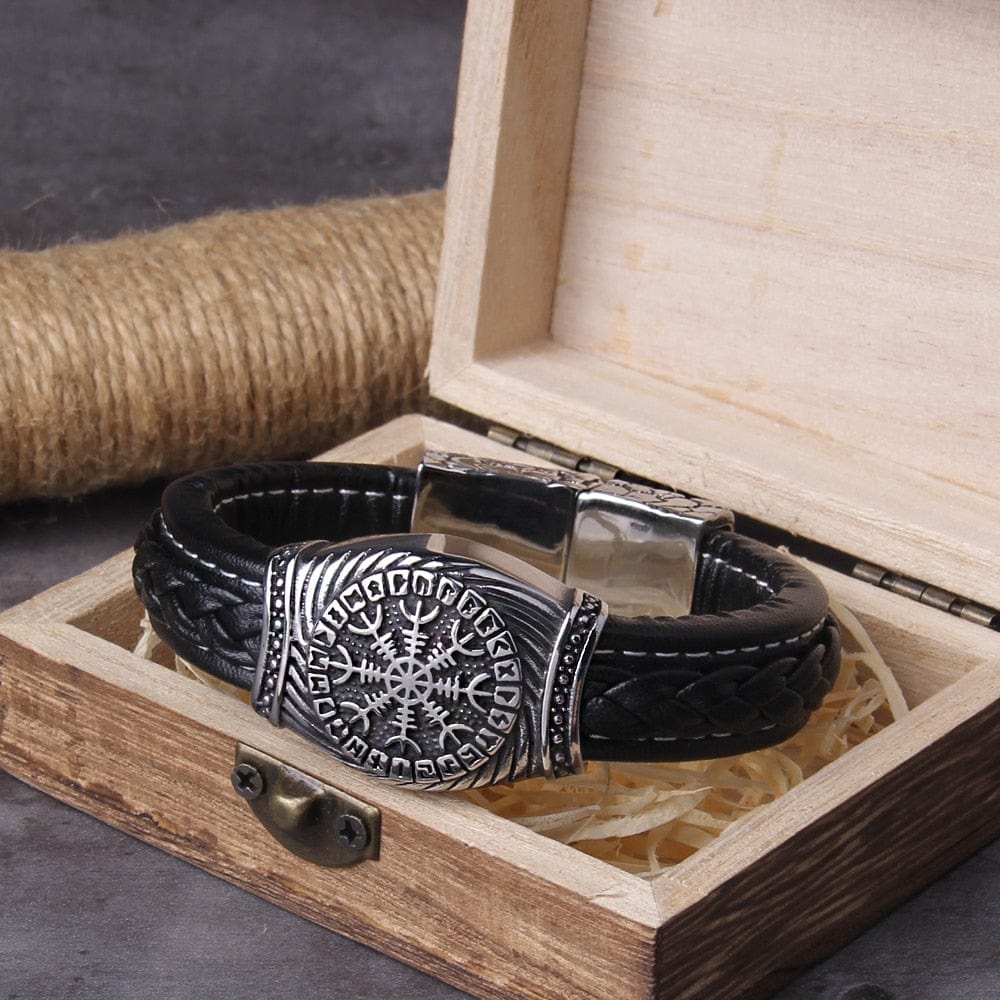 Bracelet en cuir Hersir Viking Chief Viking Warriors - Main Image