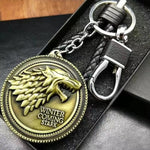 House Stark Wolf Head Keyring keychain Viking Warriors