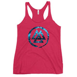 Ice Valknut Women's Racerback Tank tank tops Viking Warriors